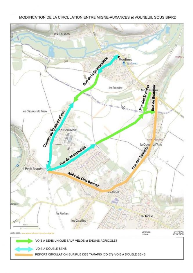 plan modification circulation entre MA et Vouneuil